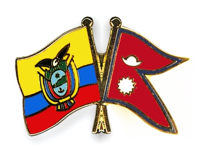 Fahnen Pins Ecuador Nepal