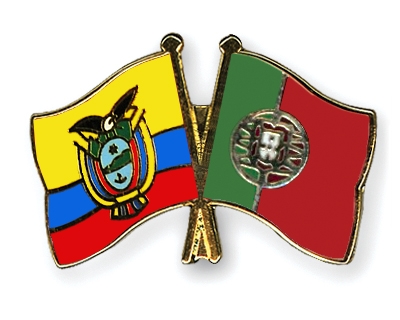 Fahnen Pins Ecuador Portugal