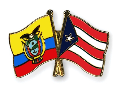 Fahnen Pins Ecuador Puerto-Rico