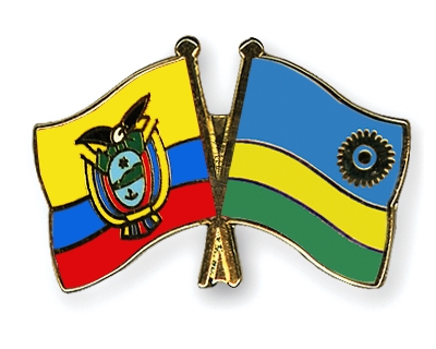 Fahnen Pins Ecuador Ruanda