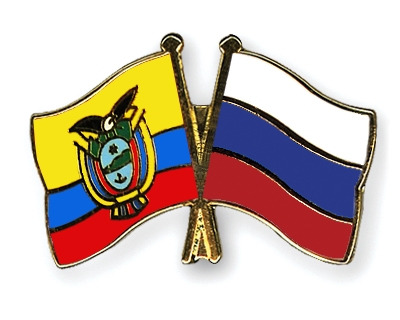 Fahnen Pins Ecuador Russland