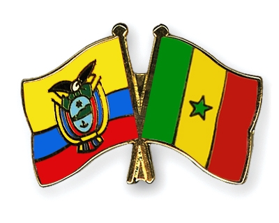 Fahnen Pins Ecuador Senegal