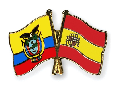 Fahnen Pins Ecuador Spanien