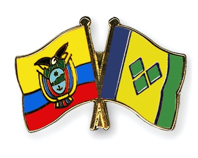 Fahnen Pins Ecuador St-Vincent-und-die-Grenadinen