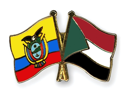 Fahnen Pins Ecuador Sudan