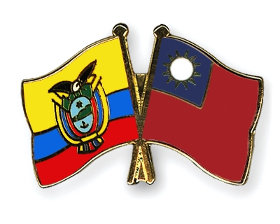 Fahnen Pins Ecuador Taiwan