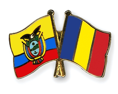 Fahnen Pins Ecuador Tschad