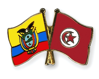 Fahnen Pins Ecuador Tunesien