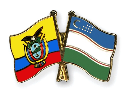 Fahnen Pins Ecuador Usbekistan
