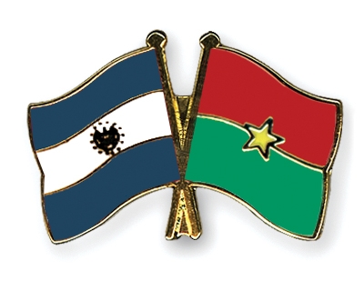Fahnen Pins El-Salvador Burkina-Faso