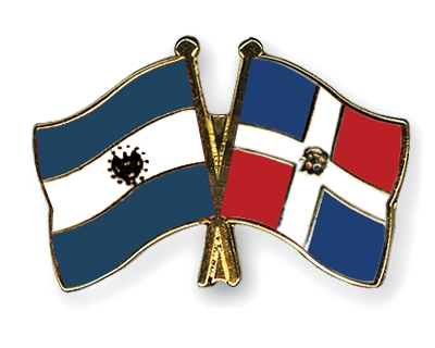 Fahnen Pins El-Salvador Dominikanische-Republik