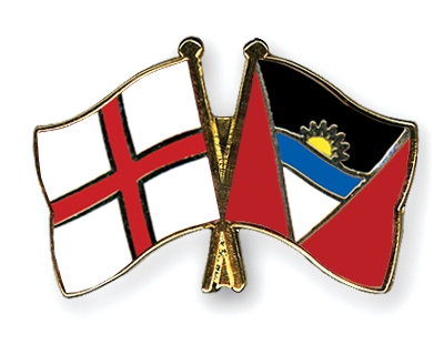 Fahnen Pins England Antigua-und-Barbuda