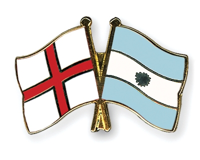 Fahnen Pins England Argentinien