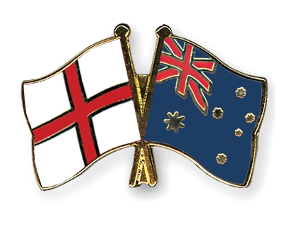 Fahnen Pins England Australien