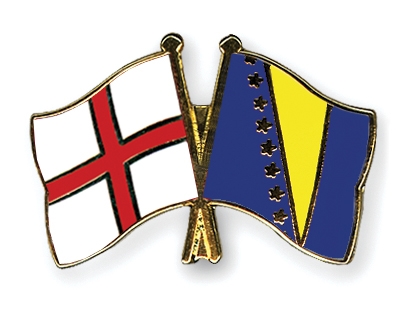Fahnen Pins England Bosnien-und-Herzegowina