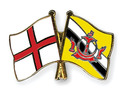 Fahnen Pins England Brunei-Darussalam