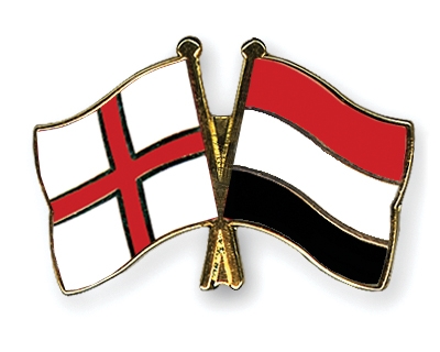 Fahnen Pins England Jemen