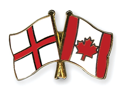 Fahnen Pins England Kanada