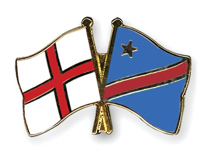 Fahnen Pins England Kongo-Demokratische-Republik