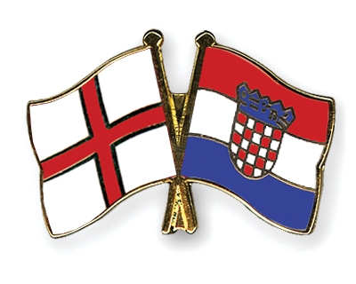 Fahnen Pins England Kroatien