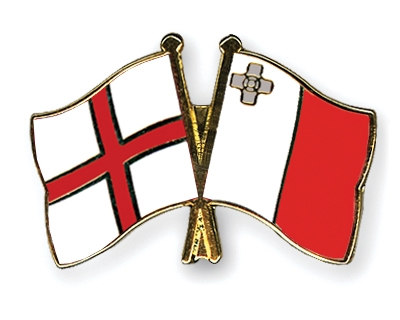 Fahnen Pins England Malta