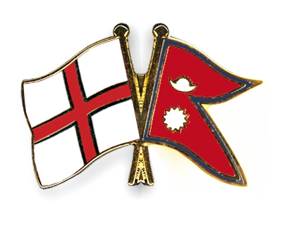 Fahnen Pins England Nepal
