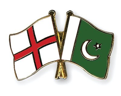 Fahnen Pins England Pakistan
