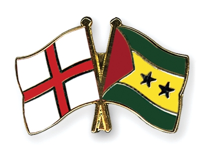 Fahnen Pins England Sao-Tome-und-Principe