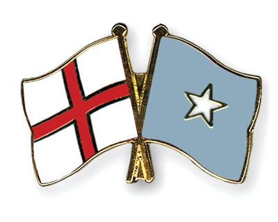 Fahnen Pins England Somalia
