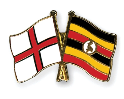 Fahnen Pins England Uganda