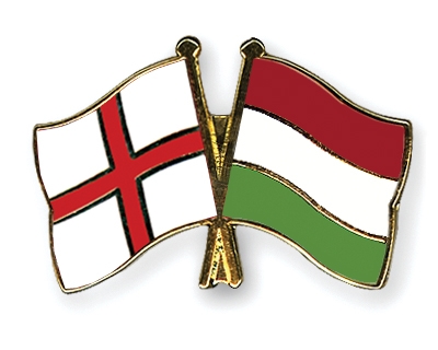 Fahnen Pins England Ungarn