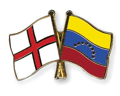 Fahnen Pins England Venezuela