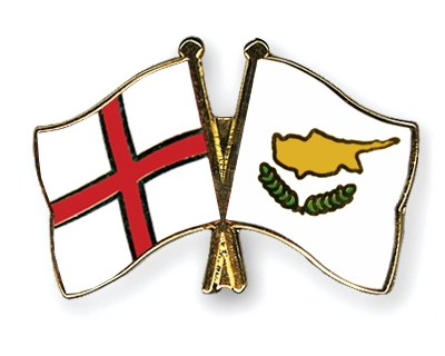 Fahnen Pins England Zypern