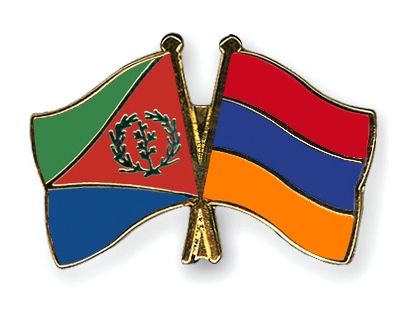 Fahnen Pins Eritrea Armenien