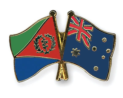 Fahnen Pins Eritrea Australien