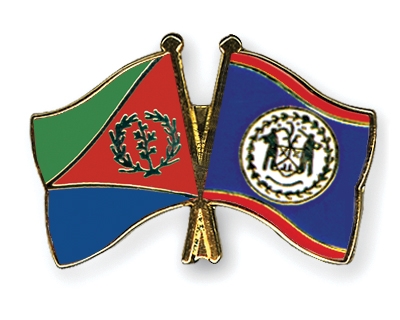 Fahnen Pins Eritrea Belize