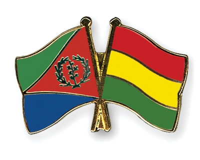 Fahnen Pins Eritrea Bolivien