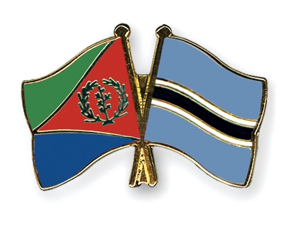 Fahnen Pins Eritrea Botsuana