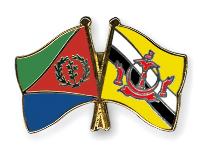 Fahnen Pins Eritrea Brunei-Darussalam