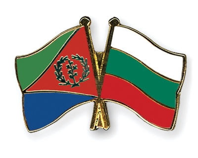 Fahnen Pins Eritrea Bulgarien