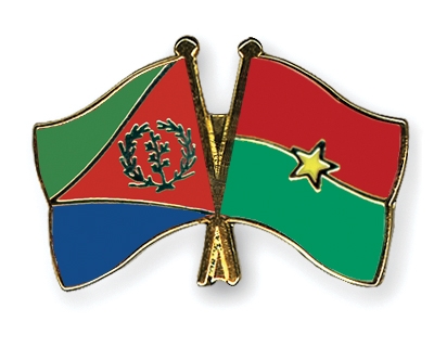 Fahnen Pins Eritrea Burkina-Faso