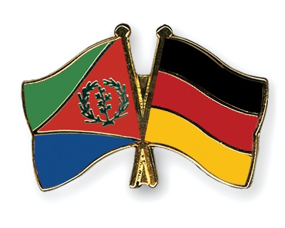 Fahnen Pins Eritrea Deutschland