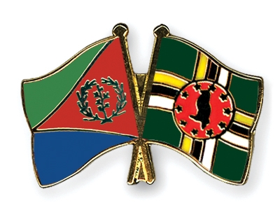 Fahnen Pins Eritrea Dominica