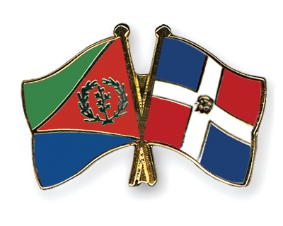 Fahnen Pins Eritrea Dominikanische-Republik