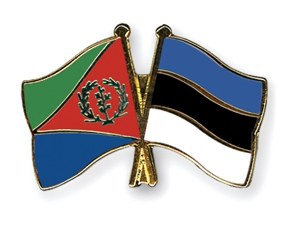 Fahnen Pins Eritrea Estland