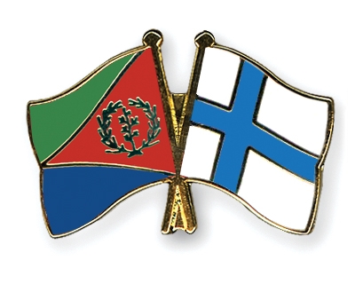 Fahnen Pins Eritrea Finnland