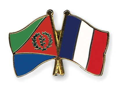 Fahnen Pins Eritrea Frankreich