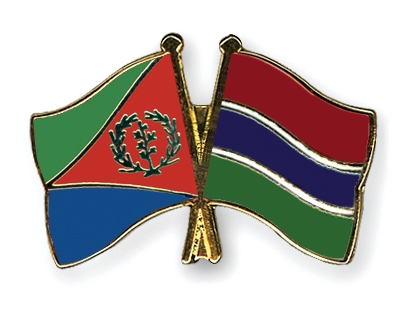 Fahnen Pins Eritrea Gambia