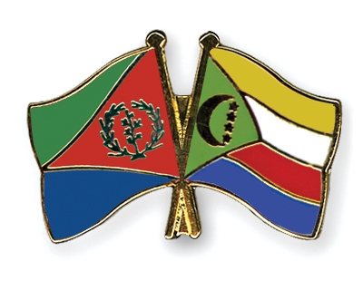 Fahnen Pins Eritrea Komoren