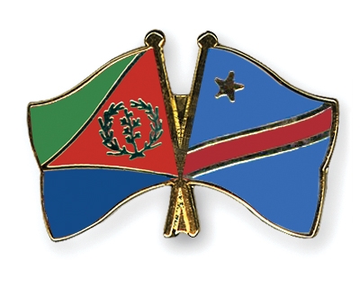 Fahnen Pins Eritrea Kongo-Demokratische-Republik